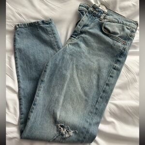 Zara Light Blue Distressed Jeans